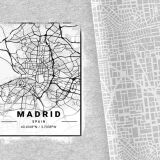 Bio-Jersey XXL Panel + Kombistoff City Trip Madrid, 2 in 1 Grau