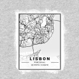 Bio-Jersey XXL Panel + Kombistoff City Trip Lisbon, 2 in 1 Grau