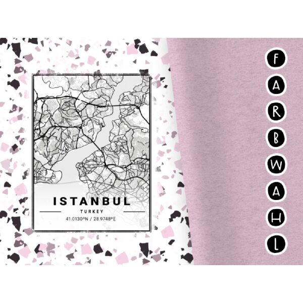 Bio-Jersey XXL Panel + Kombistoff City Trip Istanbul, 2 in 1
