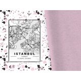 Bio-Jersey XXL Panel + Kombistoff City Trip Istanbul, 2 in 1 Rosa