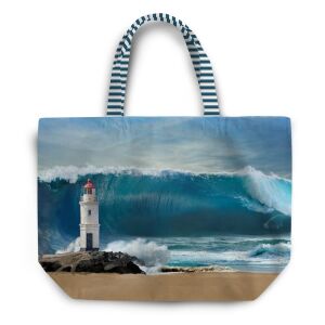 Nähset XL Shopper-Bag Tasche, Stormy Sea, Welle,...