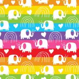 Bio-Jersey, Elefanten, Rainbow Connection, Blockstreifen