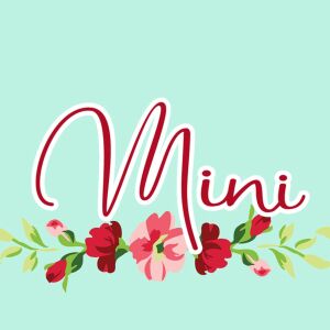 PANEL + Kombistoff, Mama & Mini, Mini Blumen...