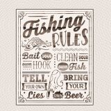 Bio-Jersey XL Panel + Kombistoff Gone Fishing, Fishing Rules, 2 in 1