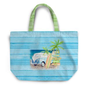 Nähset XL Shopper-Bag Tasche, Summer Van, blau, inkl....