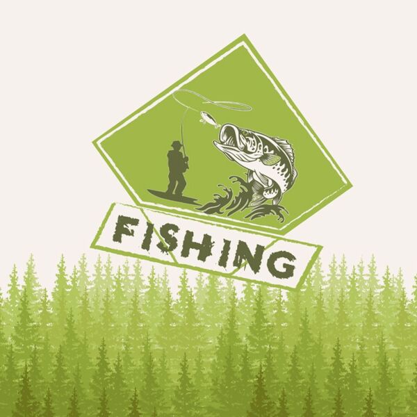 Bio-Jersey Panel, Gone Fishing, Fishing, by Bio-Box