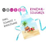 Nähset Kinder-Schürze, Summer Fox, inkl. Schnittmuster + Anleitung
