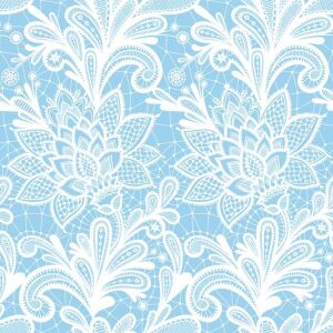 Baumwolle, Oriental rhapsody, Blumen, blau, hochw. Popeline