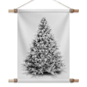 Wandbehang Nähset Weihnachtsbaum grau-verschneit