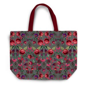 Nähset XL Shopper-Bag Tasche, Blumen Strickoptik,...