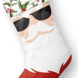 Weihnachtsstiefel (Nähset) Cool Santa (Wunschname)