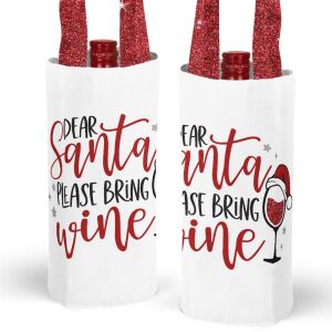 Flaschen-Tasche (Nähset) Dear Santa