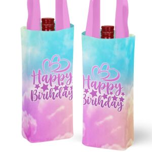 Flaschen-Tasche (Nähset) Happy Birthday