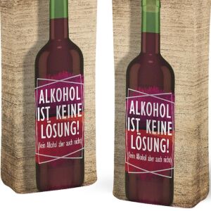 Flaschen-Tasche (Nähset) Alkohol ist keine Lösung
