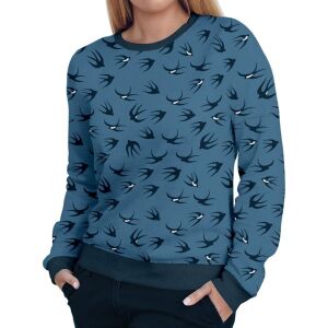 Damen Sweater (N&auml;hset) Schwalben