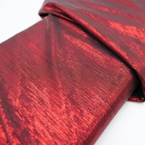 Metallic Lamé Stretch Jersey - Rot