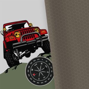 Bio-Jersey, PANEL + Kombistoff, Jeep