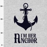 Anchor - Mermaid, Pärchen (XL-Panele) Sweat grau-meliert