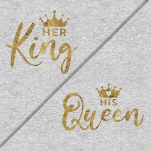 King - Queen gold, Pärchen (XL-Panele) Sweat...
