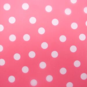 Regenmantel-Stoff - Punkte/Pink