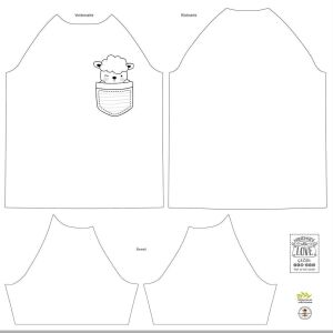T-Shirt Taschentiere "Katze" (Nähset)