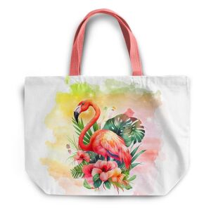 XL Shopper-Bag Tasche, flamingo (Nähset)
