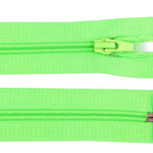 Reißveschluss teilbar, 60 cm, Neongrün Grün