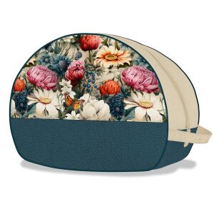 Beautybag, Blumen bunt (Nähset)