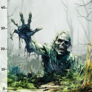 Zombie, Halloween 2023, Sommersweat (XL-Panel)