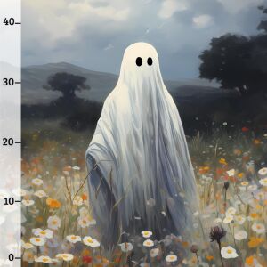 Gespenst, Halloween 2023, Sommersweat (XL-Panel)
