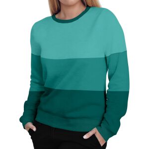 Damen Sweater, Blockstreifen gro&szlig; (N&auml;hset)