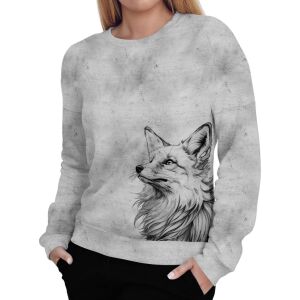 Damen Sweater, Fuchs (N&auml;hset)