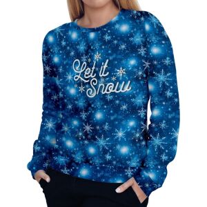 Damen Sweater, Let It Snow (Nähset) M