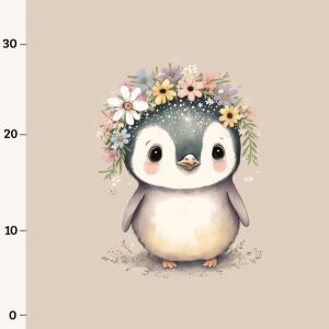 Pinguin Blumen (Panel)