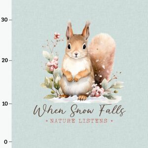 Eichhörnchen, Soft Winter (XL-Panel) Sommersweat