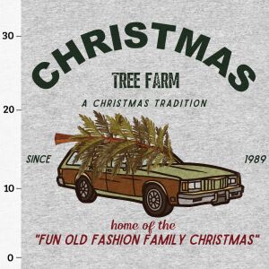 Christmas Tree Farm (XL-Panel) Sweat grau meliert