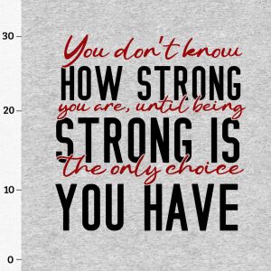 How Strong... (XL-Panel) Sweat grau meliert