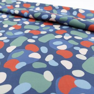 Softshell Poppy Spots · Dunkelpetrol