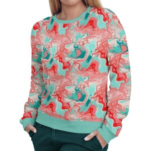 Damen Sweater, Farbverlauf (Nähset)