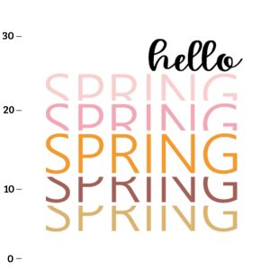 Hello Spring (Springflowers) XL-Panel Jersey