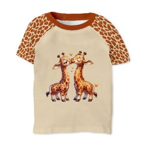 T-Shirt Giraffen, Tierisch verliebt (Nähset)