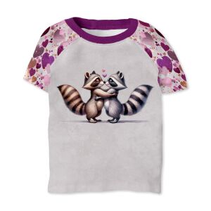 T-Shirt Waschbär, Tierisch verliebt (Nähset)