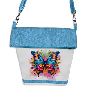Foldover Bag Tasche, Butterfly (N&auml;hset)
