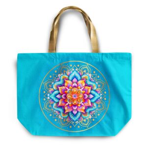 XL Shopper-Bag Tasche, Mandala (N&auml;hset)