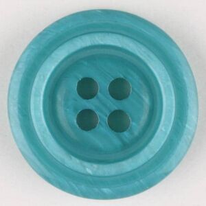 Dill Polyesterknopf 20mm - Grün Blau Petrol 