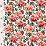 Rose Kombistoff (Birthflowers) Jersey
