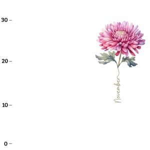 November, Chrysantheme  (Birthflowers) XL-Panel Jersey