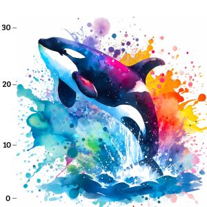 Wal (Meerestiere) XL-Panel Jersey