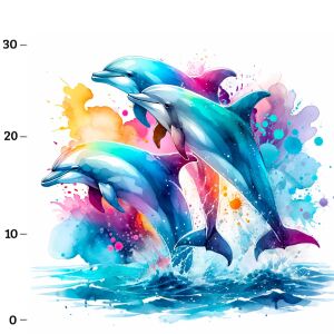 Delfine (Meerestiere) XL-Panel Jersey
