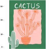 KaktusLiebe Panel XL "Cactus" Grün (Jersey)
